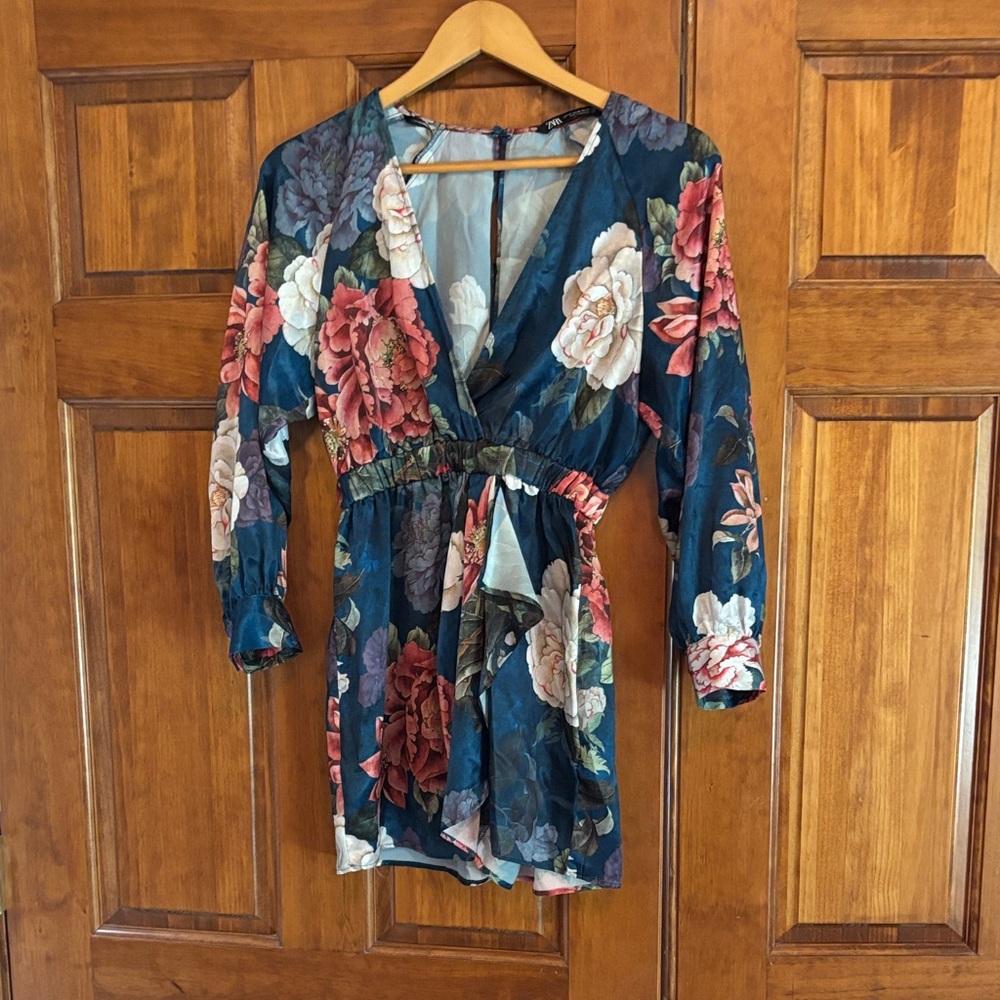 Zara Multicolor Floral Mini Dress